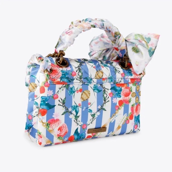 Kurt Geiger The Kensington Strawberry Floral Striped Shoulder🔥 - Picture 6 of 17